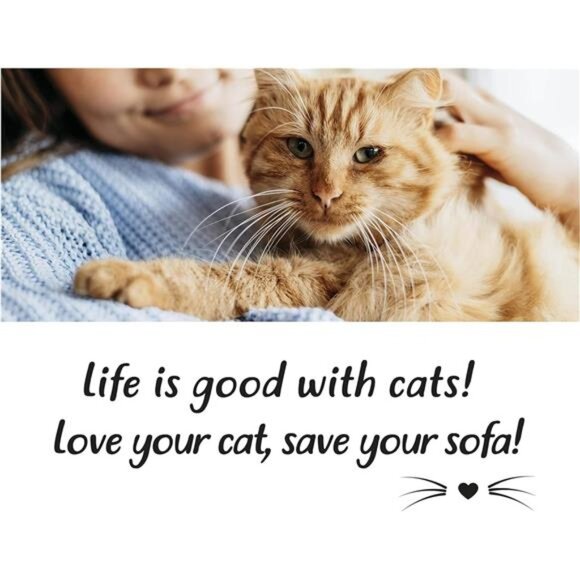 Cat Scratch Deterrent Tape for Furniture – 10 Double Sided Anti Scratching Tape - Picture 6 of 7